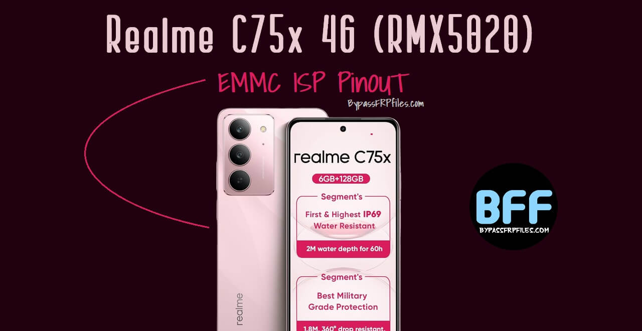 Realme C75x 4G (RMX5020) EMMC ISP PinOUT | Test Point