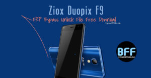 Ziox Duopix F9 Reset Google Account Lock with FRP File