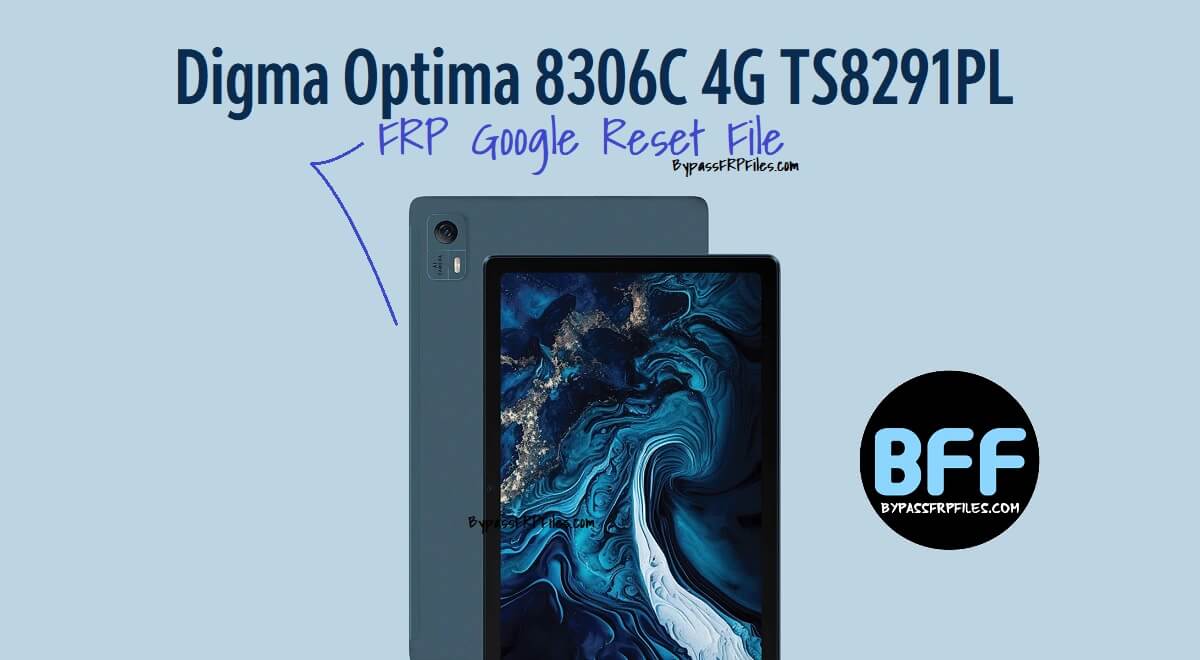 Digma Optima 8306C 4G TS8291PL FRP Google Reset File