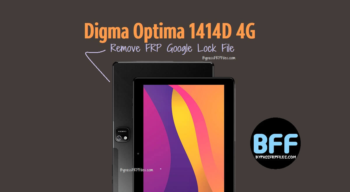 Digma Optima 1414D 4G TS1289PL Remove FRP Google Lock File
