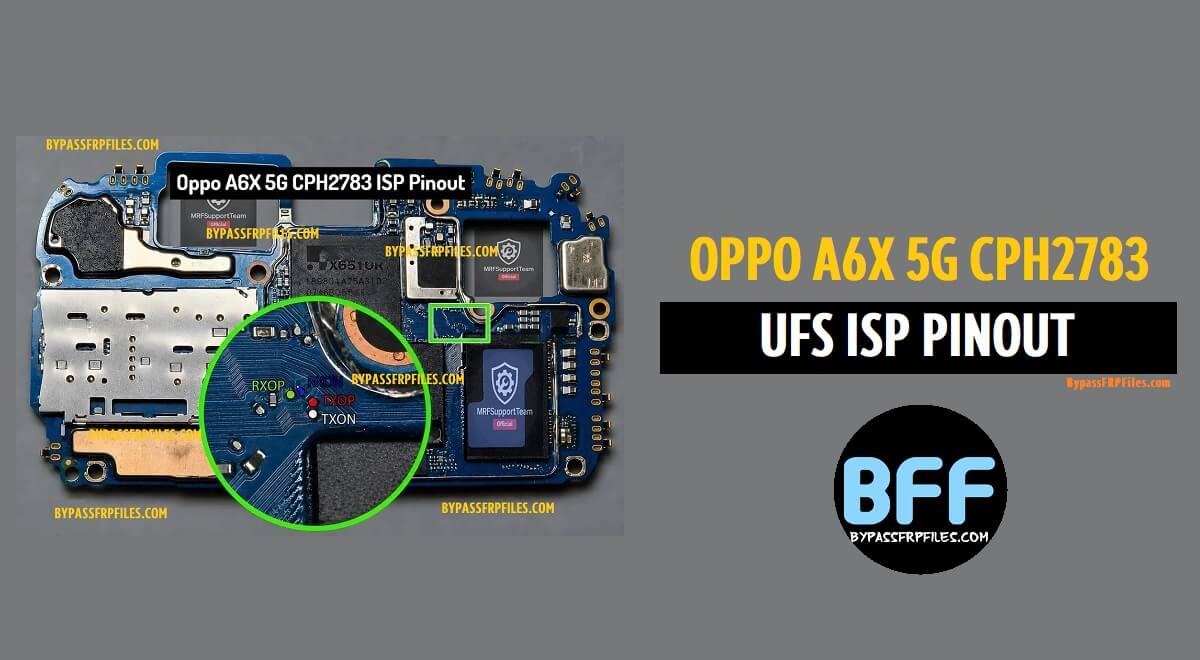 Oppo A6X 5G CPH2783 UFS ISP Pinout