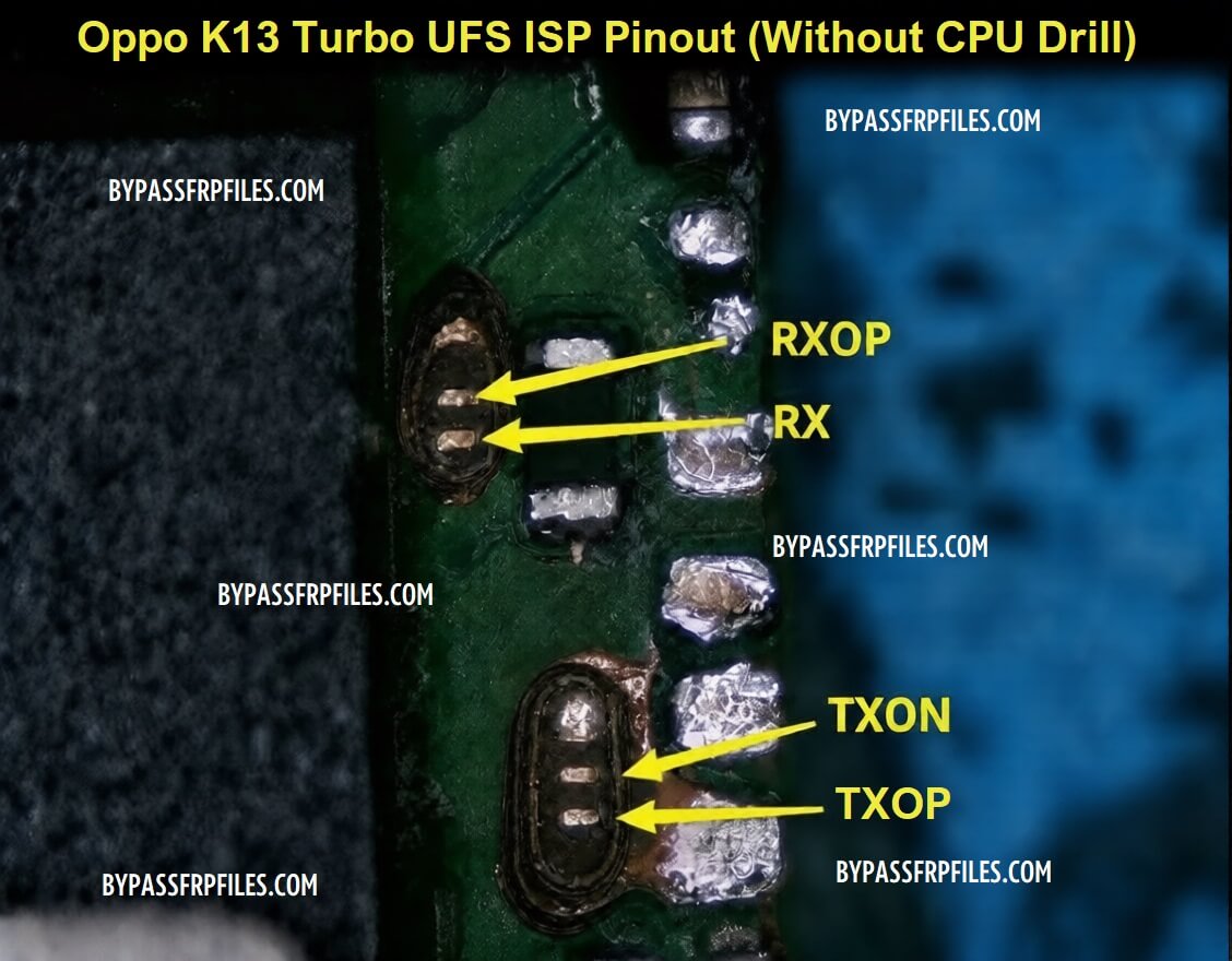 Oppo K13 Turbo UFS ISP Pinout