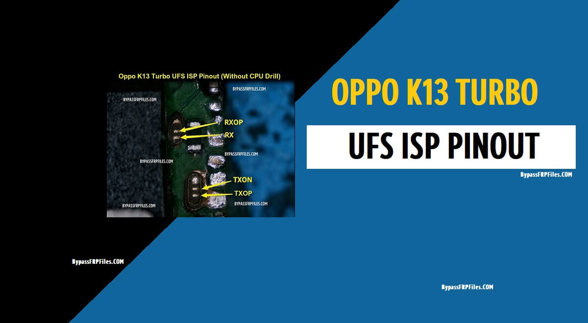 Oppo K13 Turbo UFS ISP Pinout