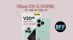 Villaon V20 SE (V501W) FRP Blocco Google Rimuovi file