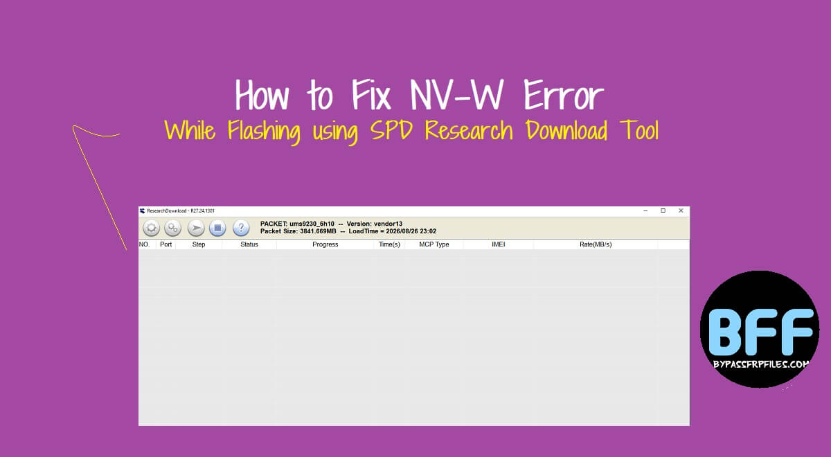 How to Fix NV-W Error in SPD Research Tool