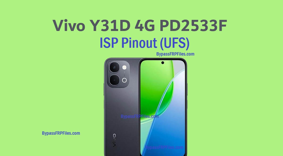 Vivo Y31D 4G PD2533F ISP 핀아웃(UFS)