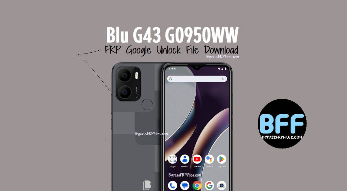 Blu G43 G0950WW FRP Google Unlock Datei herunterladen