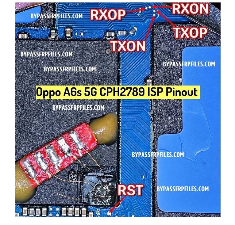 ओप्पो A6s 5G CPH2789 UFS ISP पिनआउट